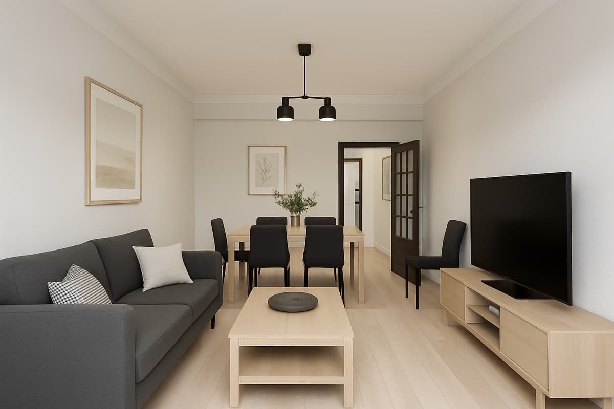 Living and dining renovation